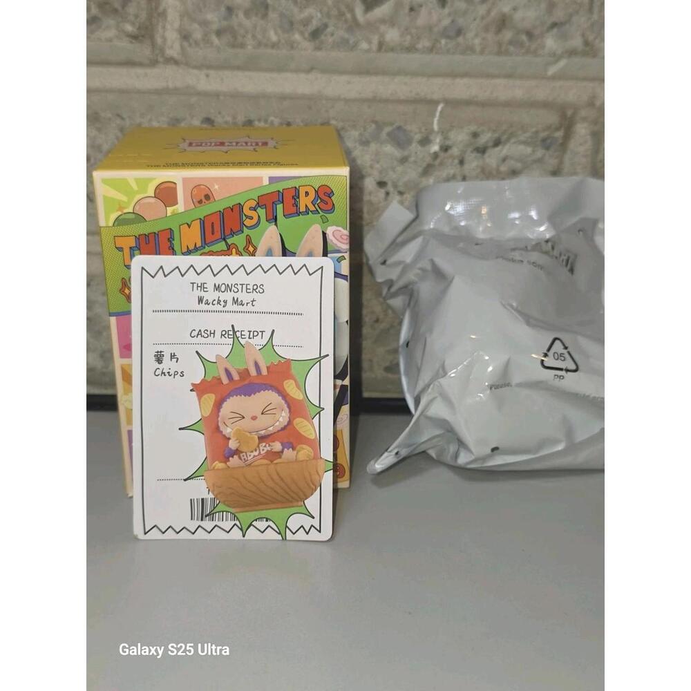 POP MART AUTHENTIC Labubu THE MONSTERS Wacky Mart Series  Chips Open Box Sealed